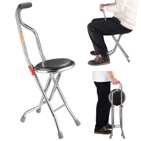 Hold 187.4 Lbs Folding 2-in-1 Folding Cane Seat ,Thickening Travel Seat and Cane, Four-Leg Folding Walking Stick Hold 187.4 Lbs Folding 2-in-1 Folding Cane Seat ,Thickening Travel Seat and Cane, Four-Leg Folding Walking Stick